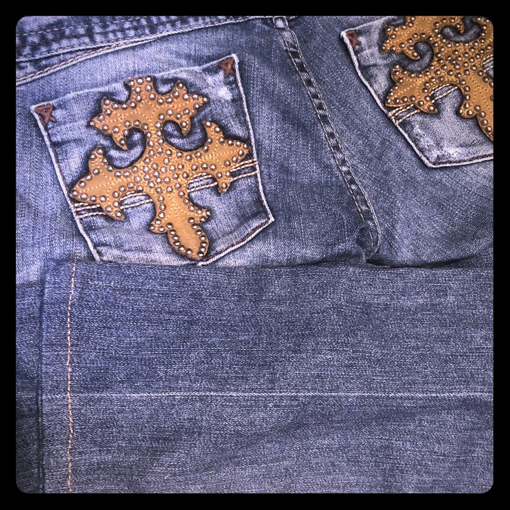 Guess Premium distressed embellished jean